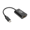 U444-06N-HD4K6B , Tripp Lite U444-06N-HD4K6B video cable adapter 6" (0.152 m) USB Type-C HDMI Black