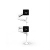 45-509-216 , Ergotron LX Series LX Dual Stacking Arm 40" Desk White - 45-509-216
