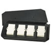 JPM440A , Black Box JPM440A fiber optic adapter 4 pc(s) White