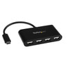 ST4200MINIC , StarTech.com ST4200MINIC interface hub USB 2.0 Type-C 480 Mbit/s Black