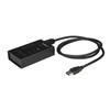 HB30A3A1CST , StarTech.com HB30A3A1CST interface hub USB 3.2 Gen 1 (3.1 Gen 1) Type-B 5000 Mbit/s Black