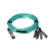 QSFP4X10GAO7 , StarTech.com QSFP4X10GAO7 InfiniBand/fibre optic cable 275.6" (7 m) QSFP+ 4x SFP+ Black