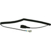 01-0203 , Jabra 01-0203 telephone cable Black