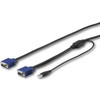 RKCONSUV10 , StarTech.com RKCONSUV10 KVM cable Black 118.1" (3 m)