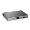 GS1350-18HP , Zyxel GS1350-18HP network switch Managed L2 Gigabit Ethernet (10/100/1000) Power over Ethernet (PoE) Gray