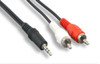 MJMRCAM50FT-AX , Axiom MJMRCAM50FT-AX audio cable 600" (15.2 m) 3.5mm 2 x RCA Black