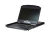 CL3116NX , ATEN CL3116NX rack console 18.5" 1366 x 768 pixels Metal, Plastic Black 1U
