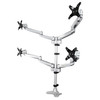 ARMQUADPS , StarTech.com ARMQUADPS monitor mount / stand 27" Desk Silver