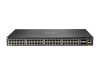 JL665A#ABA , HPE Aruba Networking Aruba 6300F 48-port 1GbE Class 4 PoE & 4-port SFP56 Managed L3 Gigabit Ethernet (10/100/1000) Power over Ethernet (PoE) 1U Gray