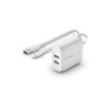 WCD001DQ1MWH , Belkin WCD001DQ1MWH mobile device charger Headset, MP4, Mobile phone, PDA, Power bank, Smartphone, Tablet, Telephone White AC, DC Fast charging Indoor