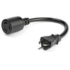 PAC520PLR1 , StarTech.com PAC520PLR1 power cable Black 11.8" (0.3 m) NEMA L5-20P NEMA L5-20R
