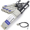 470-AAXG-AO , AddOn Networks 470-AAXG-AO InfiniBand/fibre optic cable 118.1" (3 m) QSFP+ 4x SFP+ Black