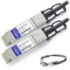 QSFP-SFP10G-CU-2M-AO , AddOn Networks QSFP-SFP10G-CU-2M-AO InfiniBand/fibre optic cable 78.7" (2 m) QSFP+ SFP+ Black