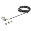 LTULOCK4D , StarTech.com LTULOCK4D cable lock Black, Silver 78.7" (2 m)