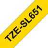 TZESL651 , Brother TZE-SL651 label-making tape Black on gold