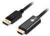 CB-DP1Q12-S1 , Siig CB-DP1Q12-S1 video cable adapter 70.9" (1.8 m) DisplayPort HDMI Black