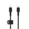CAB011BT3MBK , Belkin BOOST↑CHARGE PRO Flex USB cable 118.1" (3 m) USB 2.0 USB C Black