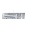 JK-1600EU-1 , CHERRY KC 6000 Slim keyboard USB US English Silver, White