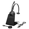 9553-455-125 , Jabra Engage 55 Headset Wireless Head-band Office/Call center Micro-USB Charging stand Black