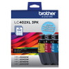 LC402XL3PKS , Brother LC402XL3PKS ink cartridge 1 pc(s) Original High (XL) Yield Cyan, Magenta, Yellow