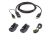 2L7D02UHDPX4 , ATEN 2L-7D02UHDPX4 KVM cable Black 70.9" (1.8 m)