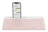 Logitech 920-011477 keyboard RF Wireless + Bluetooth English Rose