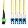 AddOn Networks ADD-MPO-2LC1M9SMF InfiniBand/fibre optic cable 39.4" (1 m) 4x LC OFNR Yellow