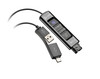 HP Poly DA85-M USB to QD Black Adapter TAA - 786C8AA