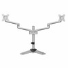 Rocstor Y10N017-S1 monitor mount / stand 32" Black, Silver Desk