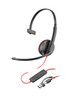 HP Poly Blackwire 3210 Monaural USB-C Headset +USB-C/A Adapter - 8X214AA