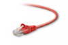 Belkin Cat5e, 35ft, 1 x RJ-45, 1 x RJ-45, Red networking cable 417.3" (10.6 m) - A3L791-35-RED-S