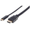 Manhattan 151764 video cable adapter 78.7" (2 m) USB Type-C HDMI Type A (Standard) Black