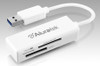 Aluratek AUCR300F card reader USB 3.2 Gen 1 (3.1 Gen 1) White