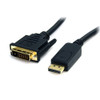 4XEM 4XDPMDVIM15FT video cable adapter 180" (4.57 m) DisplayPort DVI-D Black