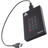 Apricorn Aegis Fortress L3 4 TB USB Type-A to USB Type-C 3.2 Gen 1 (3.1 Gen 1) Black - AFL3-4TB