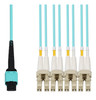 AddOn Networks CB-M12-4LC-MMF3M-AO InfiniBand/fibre optic cable 118.1" (3 m) MPO 8x LC OFNG Aqua color, Beige