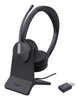 Yealink WH64 Hybird Dual with Charging Stand Teams Headset Wireless Head-band Office/Call center USB Type-C Bluetooth Black - 1208697