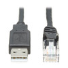 Tripp Lite U009-015-RJ45-X cable gender changer RJ-45 USB 2.0 Type-A Black