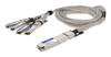 AddOn Networks CAB-O-4Q-400G-2M-AO InfiniBand/fibre optic cable 78.7" (2 m) OSFP 4x QSFP56 DAC Gray, Silver