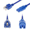 AddOn Networks ADD-N5152C15H14G3FBE power cable Blue 35.4" (0.9 m) NEMA 5-15P IEC C15