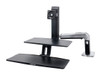 24-390-026 , Ergotron WorkFit -A 24" Desk Black - 24-390-026