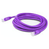 ADD-25FCAT6A-PE , AddOn Networks ADD-25FCAT6A-PE networking cable Purple 300" (7.62 m) Cat6a U/UTP (UTP)