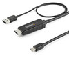 HD2MDPMM2M , StarTech.com HD2MDPMM2M video cable adapter 78.7" (2 m) HDMI Type A (Standard) Mini DisplayPort Black