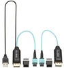 Eaton P580F-000 video cable adapter 3937" (100 m) DisplayPort Aqua color, Black , P580F-000