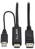Eaton P567-01M-4K6 video cable adapter 39.4" (1 m) DisplayPort + USB Type-A HDMI Black , P567-01M-4K6