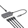 StarTech.com 5G4AC-USB-A-HUB interface hub USB 3.2 Gen 1 (3.1 Gen 1) Type-A 5000 Mbit/s Gray , 5G4AC-USB-A-HUB