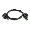 StarTech.com SK2DPMMKVM06-TAA-2U KVM cable Black 70.9" (1.8 m) , SK2DPMMKVM06-TAA-2U