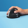 R-Go Tools Ergonomic mouse R-Go HE Break with break software, large (hand size ? 185 mm), right-handed, Bluetooth, black - RGOHELAWL , RGOHELAWL