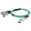 AddOn Networks ADD-QCISPA-O3M InfiniBand/fibre optic cable 118.1" (3 m) QSFP+ 4x SFP+ Aqua color , ADD-QCISPA-O3M