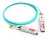 Accortec AOC-Q-Q-100G-50M-ACC InfiniBand/fibre optic cable 1968.5" (50 m) QSFP28 Aqua color , AOC-Q-Q-100G-50M-ACC